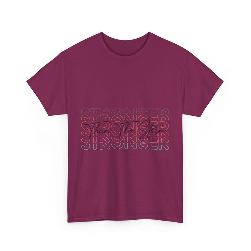 Motivational T-Shirt - 'Stronger Than The Storm' Unisex Tee