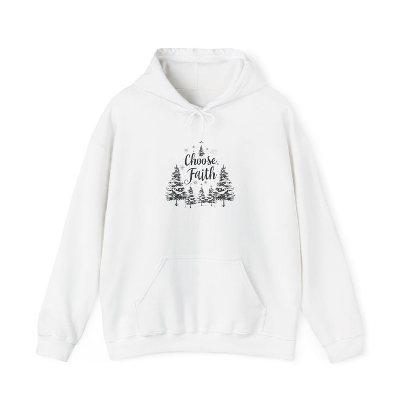 Choose Faith Unisex Heavy Blend Hoodie - Cozy Winter Apparel for Holidays