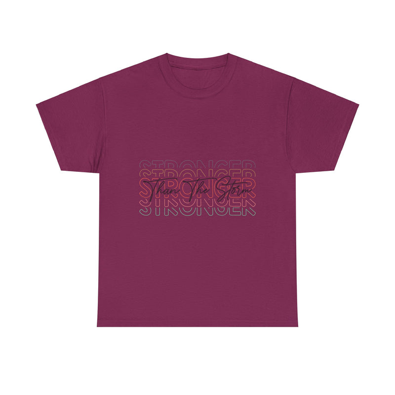 Motivational T-Shirt - 'Stronger Than The Storm' Unisex Tee