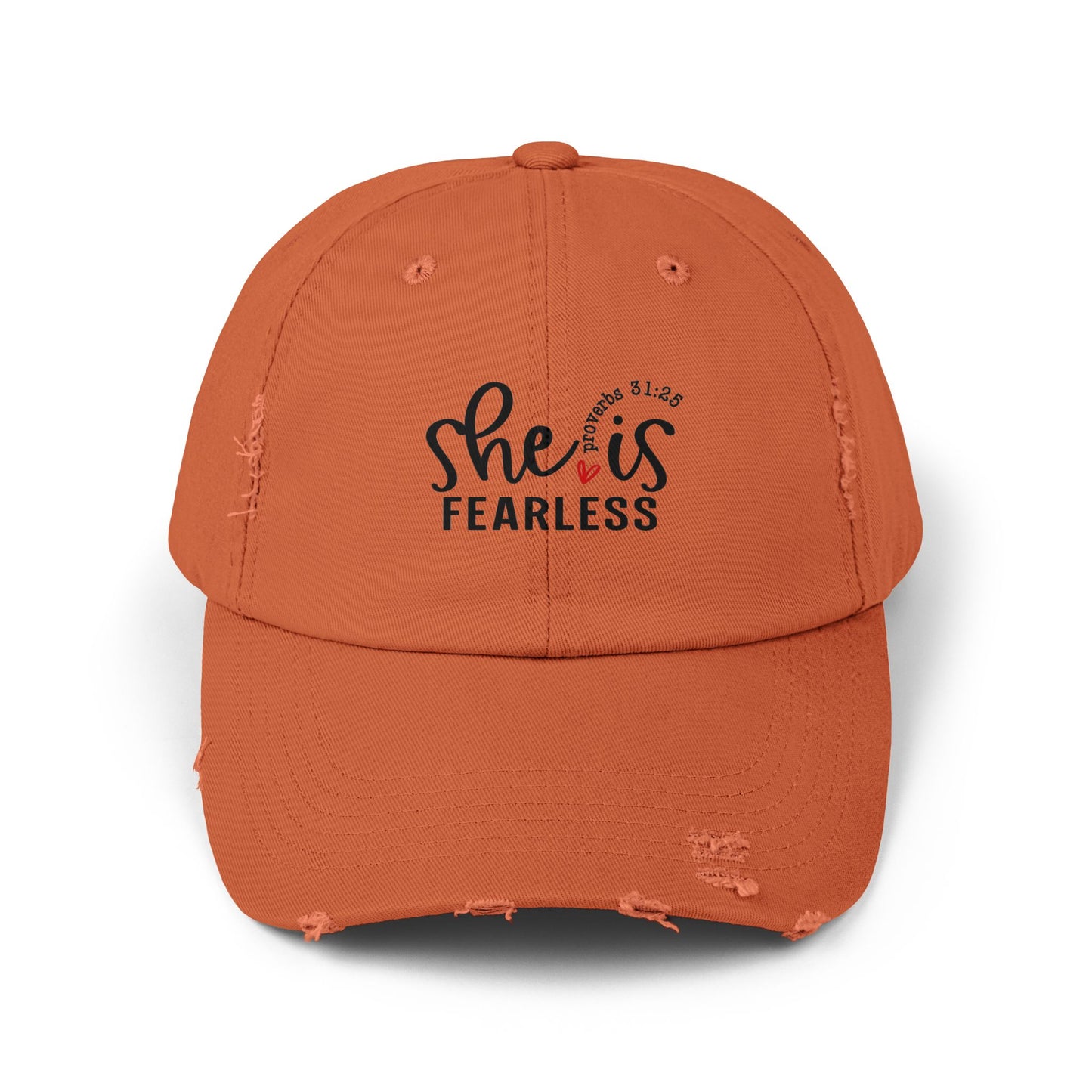 Cap with Fearless Biblical Scripture Design