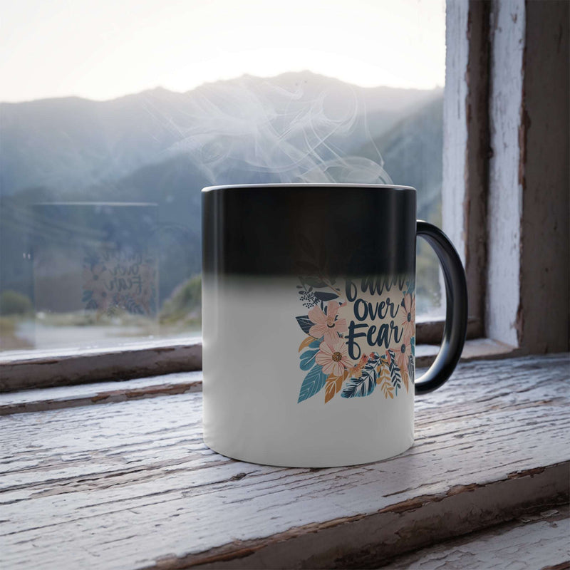 Color Morphing Floral Mug