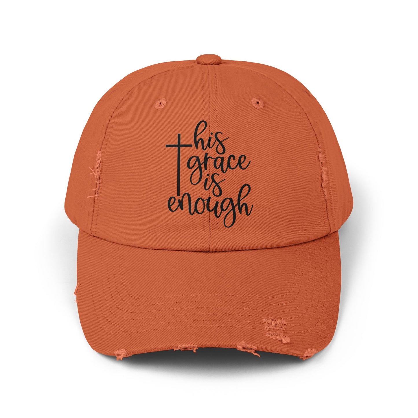 Distressed Cap - 'This Grace is Enough' Inspirational Hat