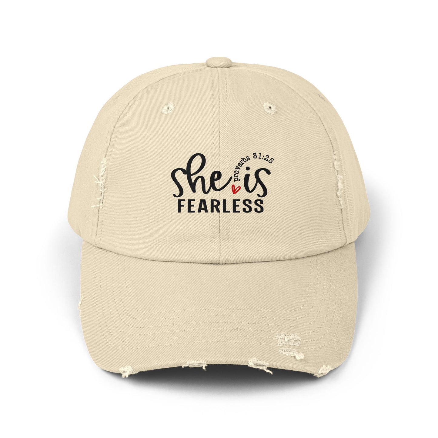 Cap with Fearless Biblical Scripture Design