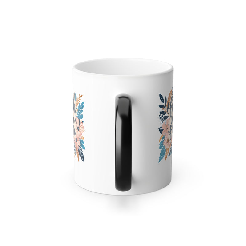 Color Morphing Floral Mug