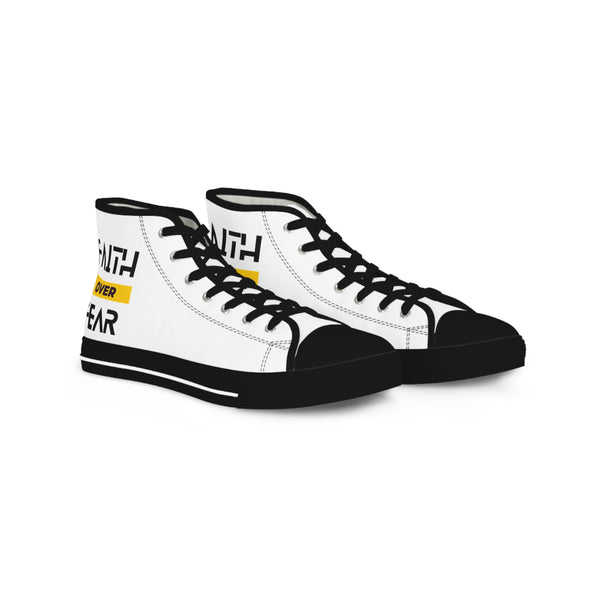 Men's High Top Sneakers - Stylish Faith Gear for Everyday Wear
