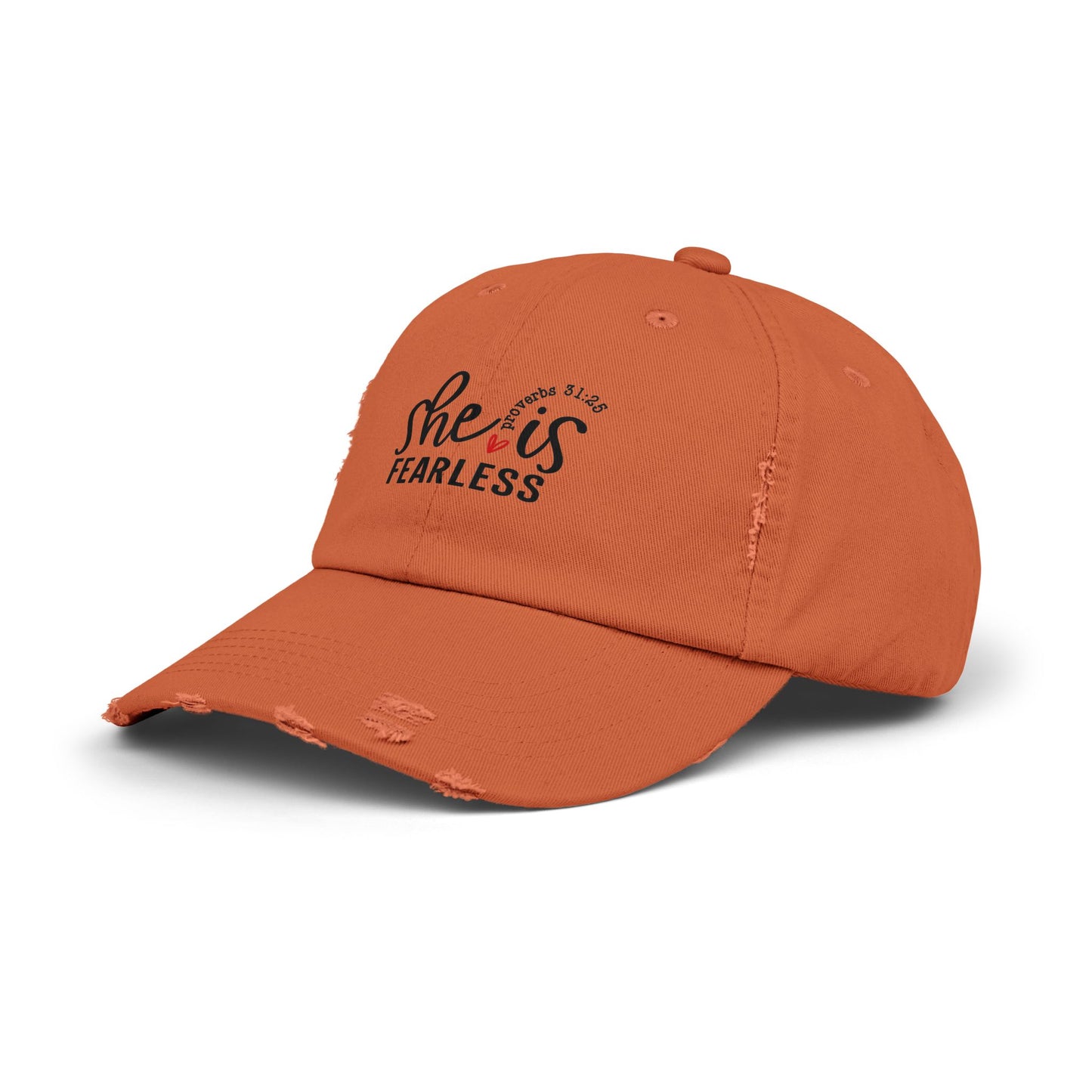 Cap with Fearless Biblical Scripture Design