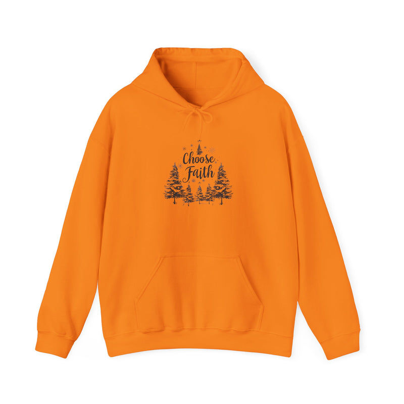 Choose Faith Unisex Heavy Blend Hoodie - Cozy Winter Apparel for Holidays