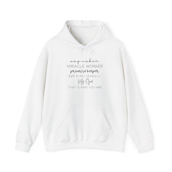 Inspirational Hoodie - 'Way Maker, Miracle Worker' Unisex Sweatshirt