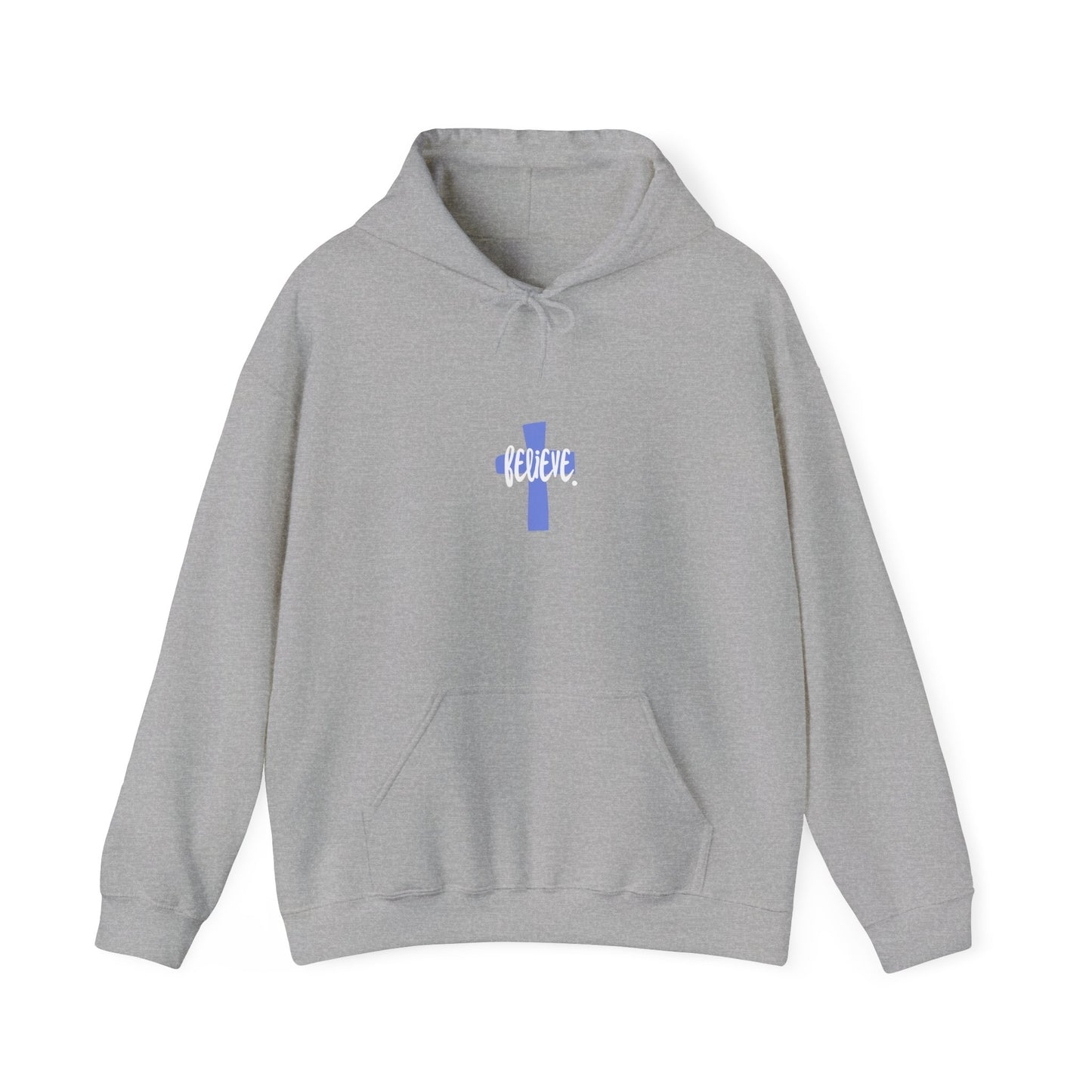 Believe faith cross Unisex Hooded Sweatshirt - Comfortable, Everyday Wear