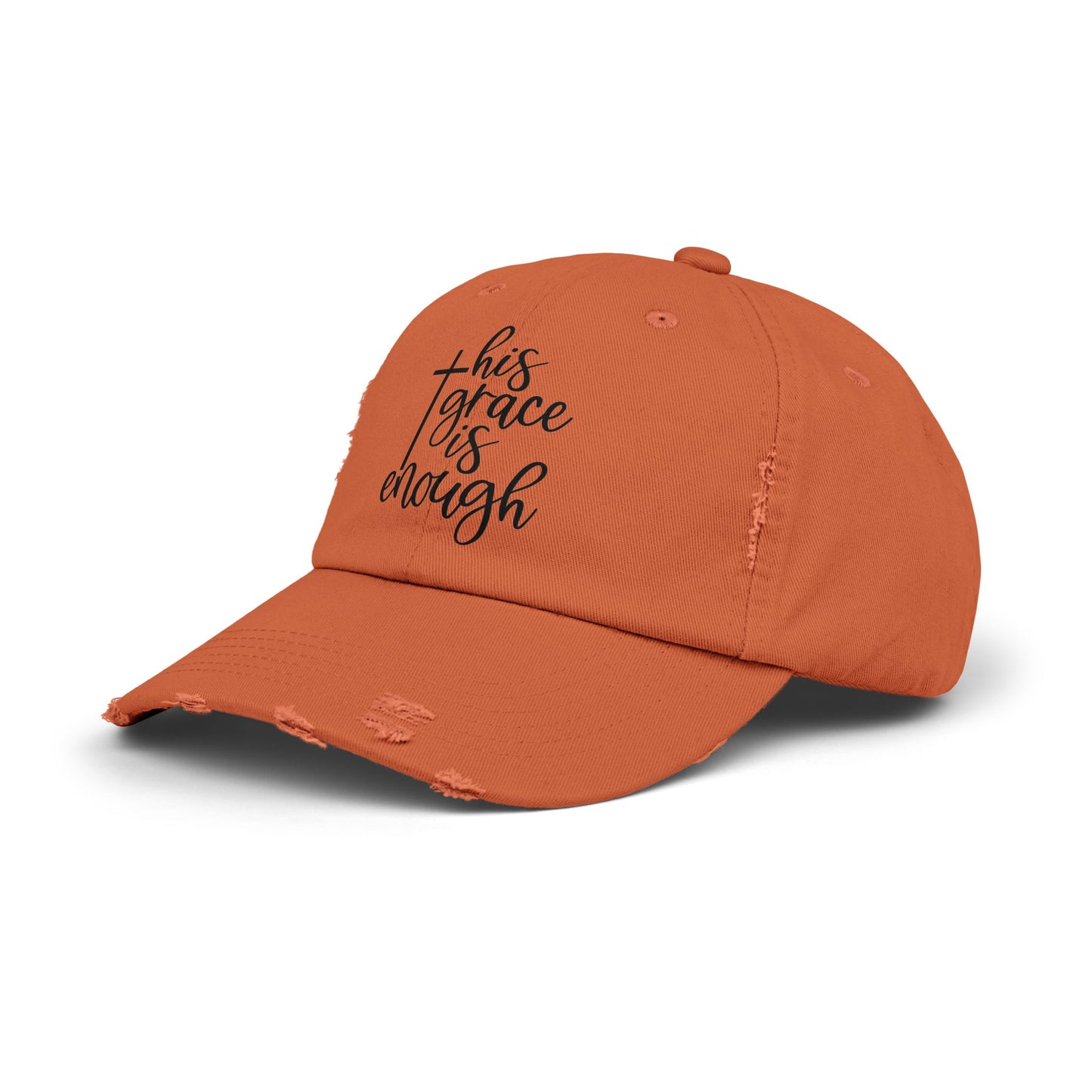 Distressed Cap - 'This Grace is Enough' Inspirational Hat