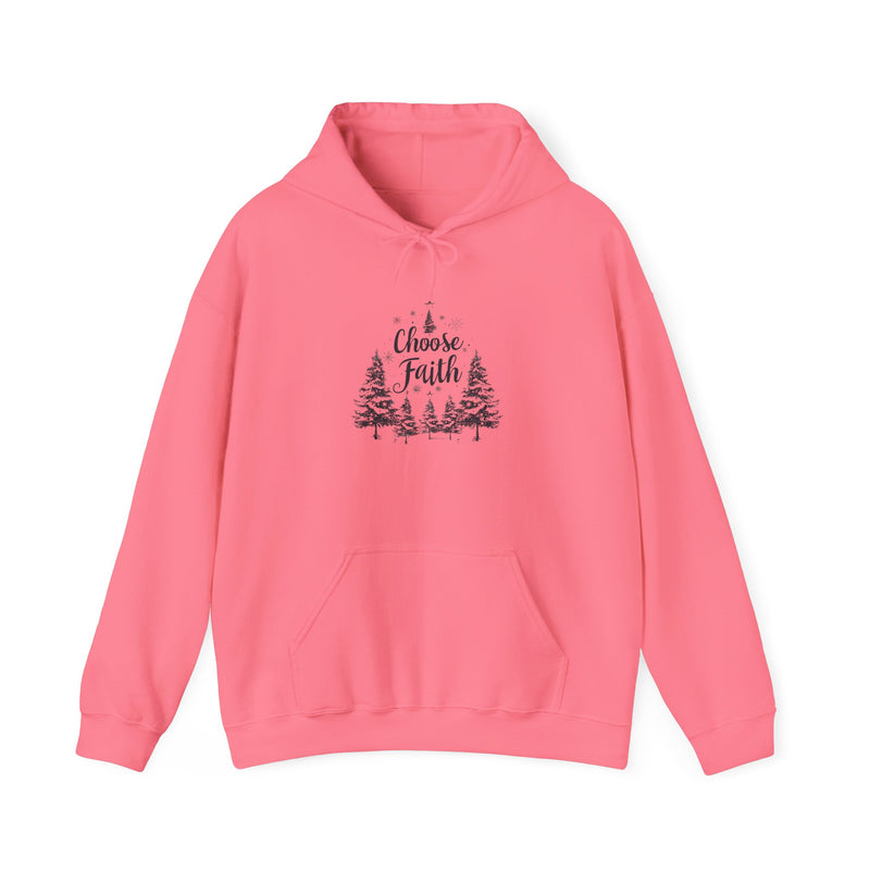 Choose Faith Unisex Heavy Blend Hoodie - Cozy Winter Apparel for Holidays