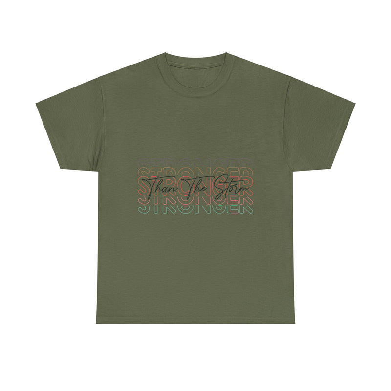 Motivational T-Shirt - 'Stronger Than The Storm' Unisex Tee