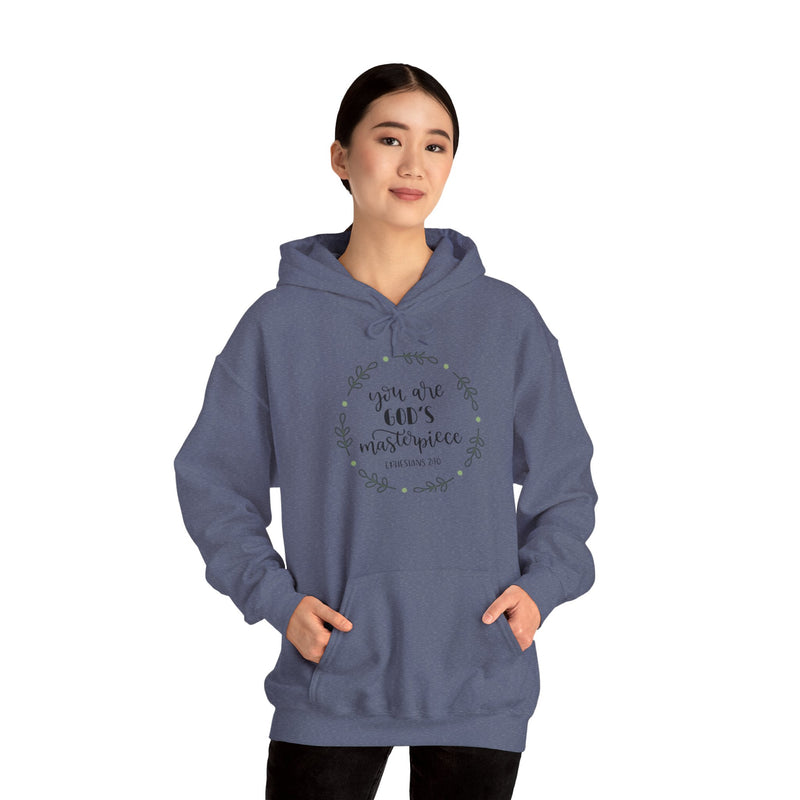 You Are God's Masterpiece Hoodie - Inspirational Unisex Heavy Blend Sweatshirt