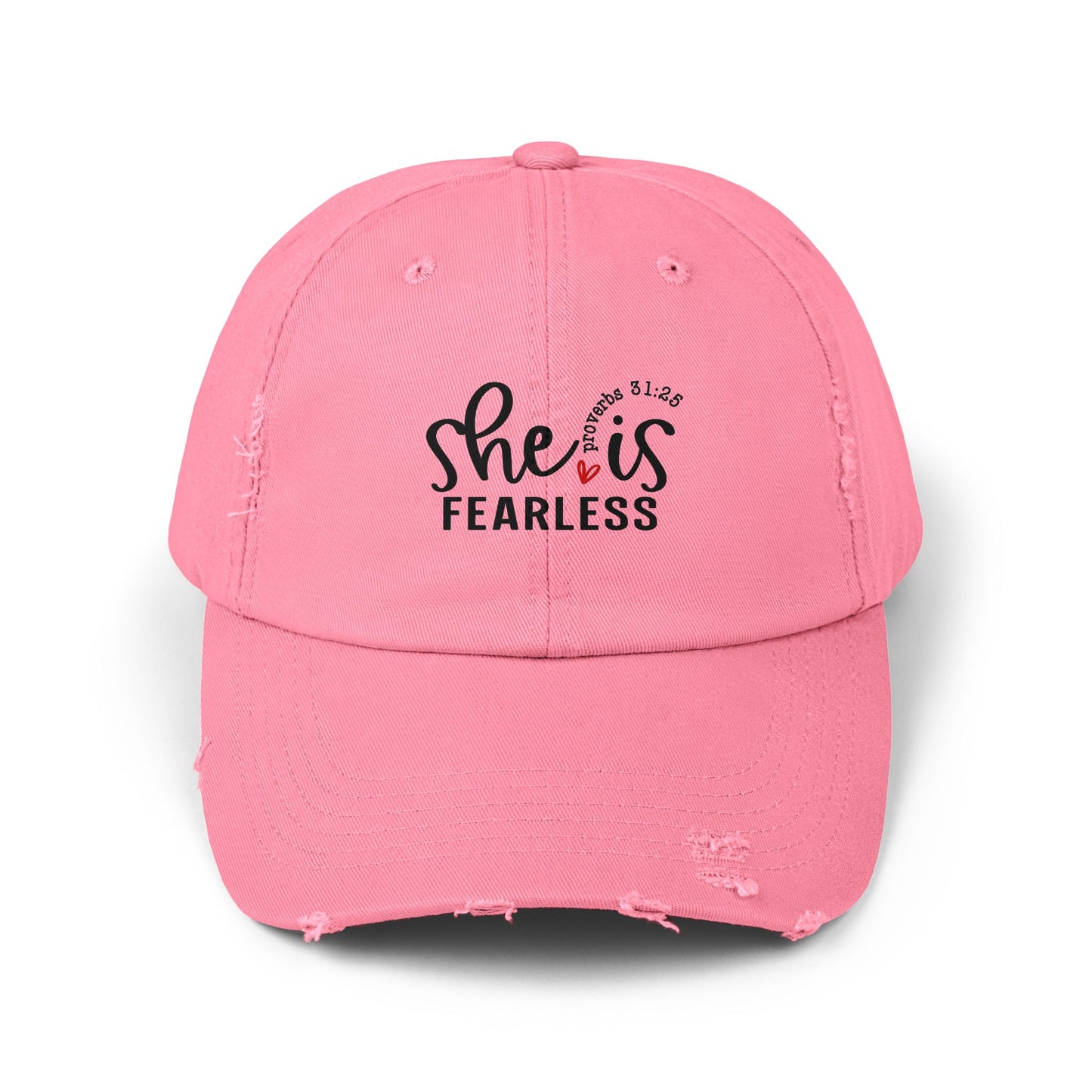 Cap with Fearless Biblical Scripture Design