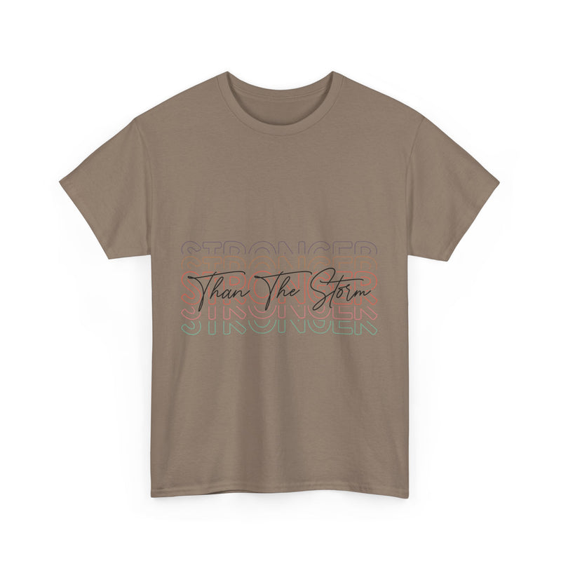 Motivational T-Shirt - 'Stronger Than The Storm' Unisex Tee