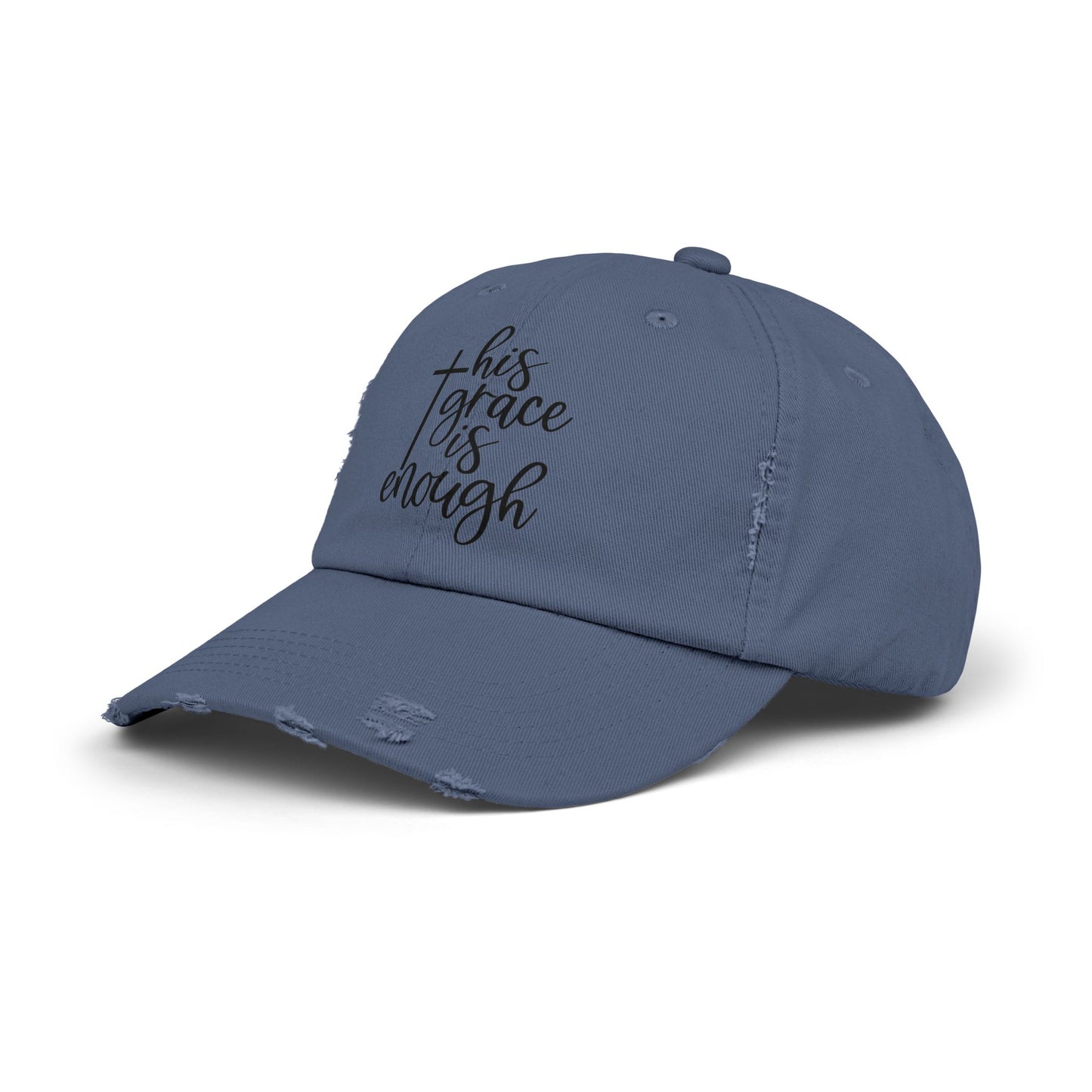 Distressed Cap - 'This Grace is Enough' Inspirational Hat