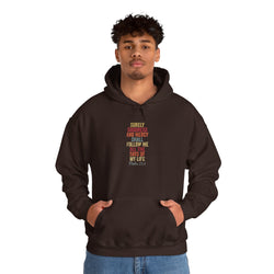 Hooded Sweatshirt - 'Surely Goodness and Mercy' - Cozy Faith Apparel