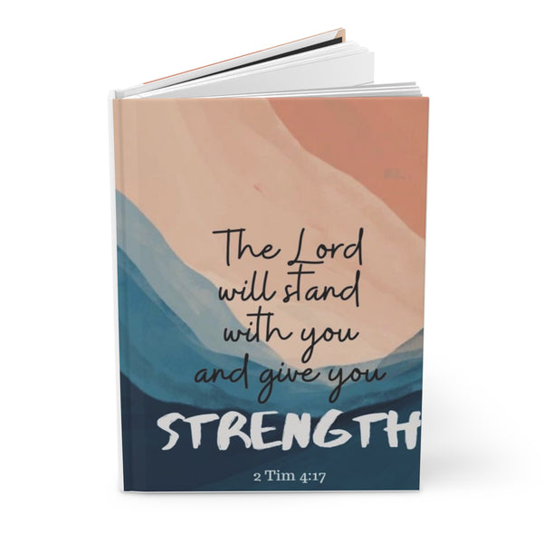Inspirational Hardcover Journal - Strength in Faith