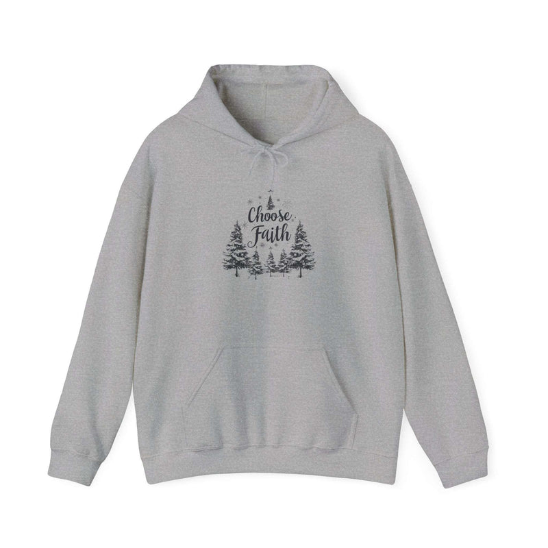 Choose Faith Unisex Heavy Blend Hoodie - Cozy Winter Apparel for Holidays