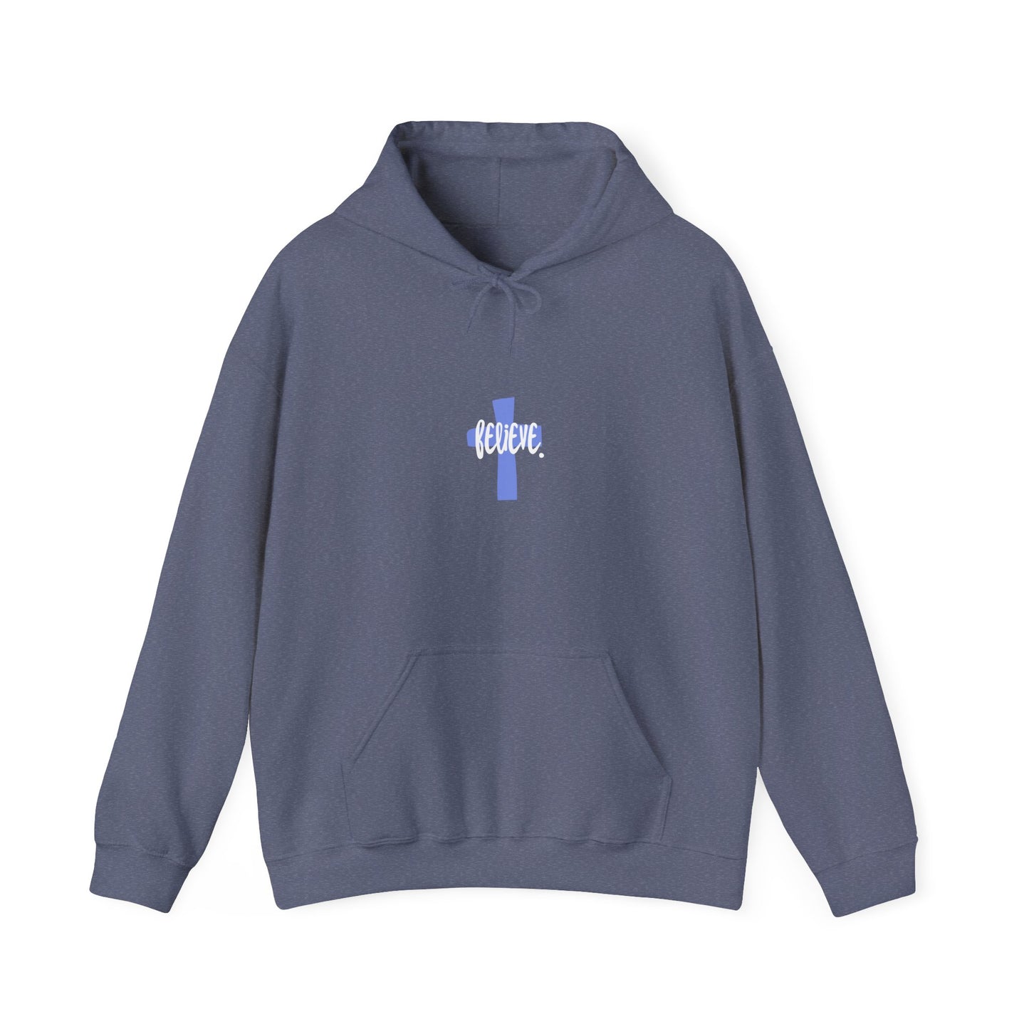 Believe faith cross Unisex Hooded Sweatshirt - Comfortable, Everyday Wear